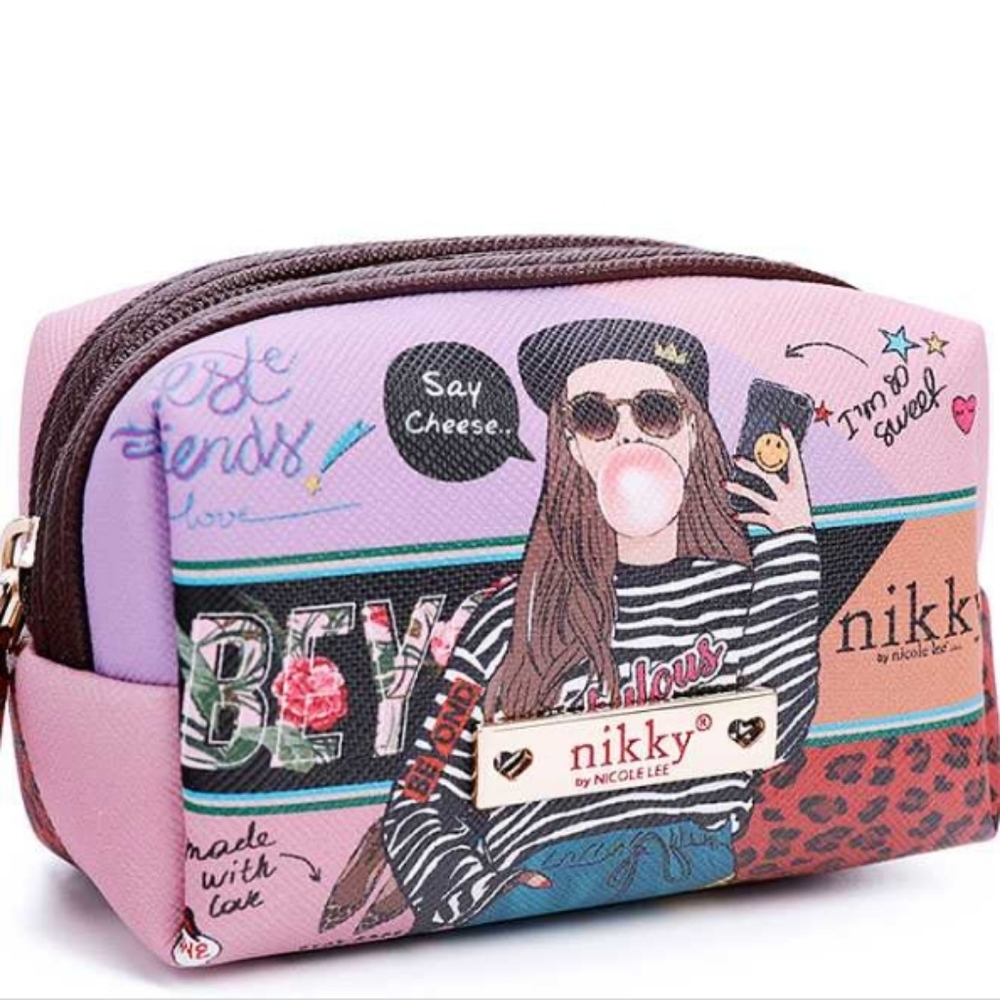 "NIKKI" BY NICOLE LEE COSMETIC BAG